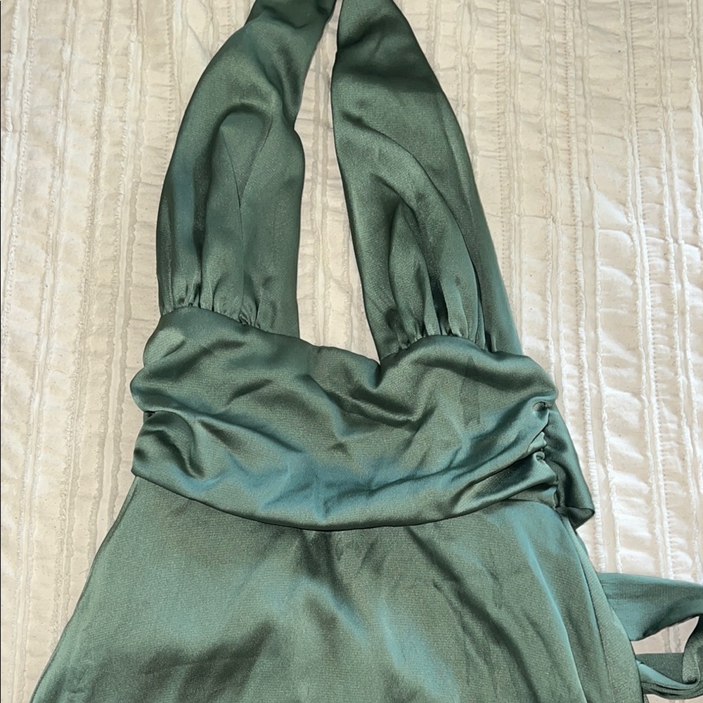 Lucy in the Sky Green Backless Dress